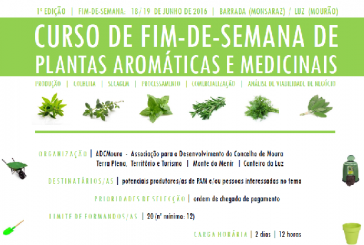 1º Curso de Fim-de-semana de Plantas Aromáticas e Medicinais (Monsaraz e Mourão)